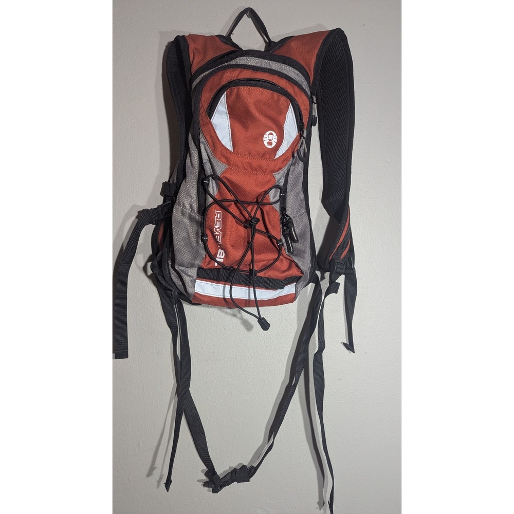 Coleman Revel 8L Hydration Backpack 2L Red Black Hiking Outdoors Pack no bladder
